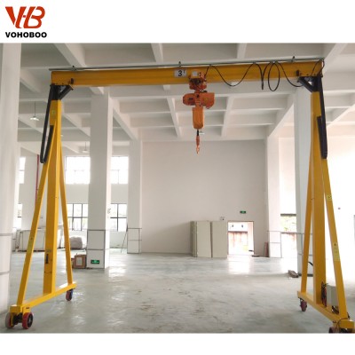 2 Ton 5 Ton Electric Small Portable Mobile Workshop a Frame Gantry Crane For Sale