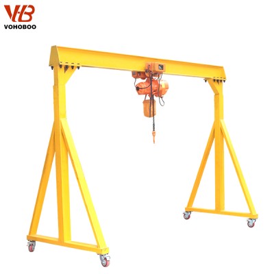 Mini indoor portable a - frame electric power gantry crane outdoor mobile gantry crane 1ton 2ton 3ton 5ton